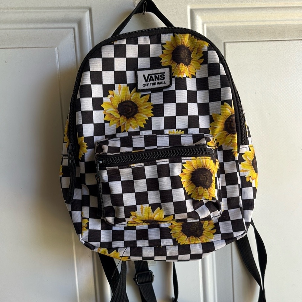 Vans Checkered Sunflower Mini Backpack - image 1